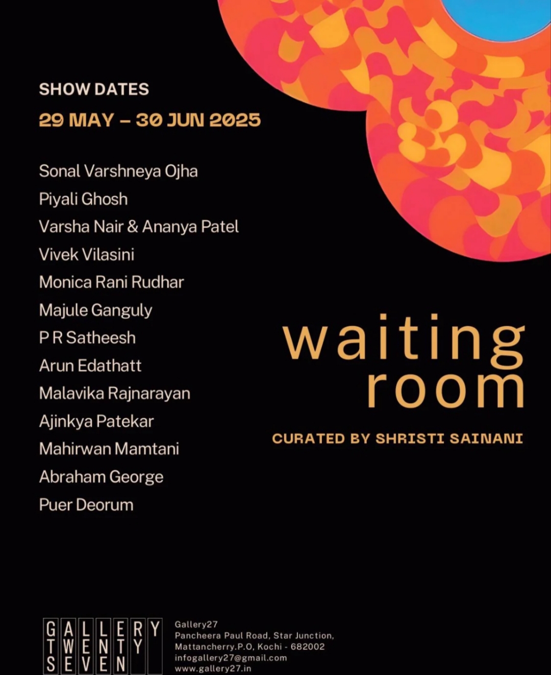 Waiting Room – Curated by Shristi Sainani